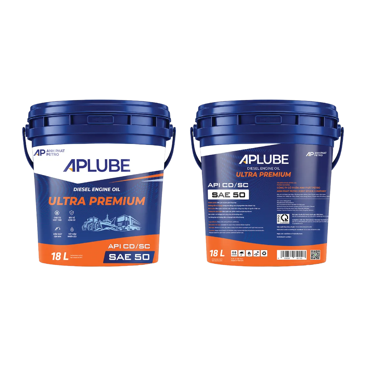 APLUBE ULTRA PREMIUM SAE 50 – Xô 18L - Ảnh 2