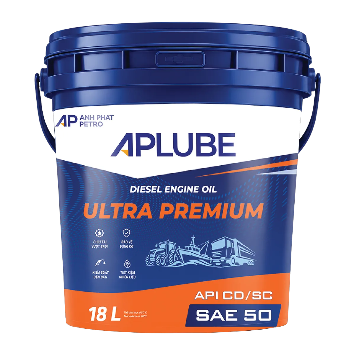 APLUBE ULTRA PREMIUM SAE 50 – Xô 18L